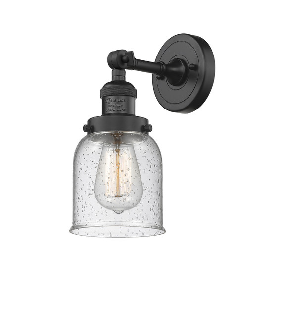 Sconces Single Glass by Innovations ( 405 | 203-BK-G54-LED Franklin Restoration ) 