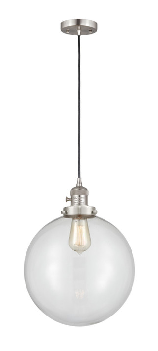 Mini Pendants Glass Down by Innovations ( 405 | 201CSW-SN-G202-12-LED Franklin Restoration ) 