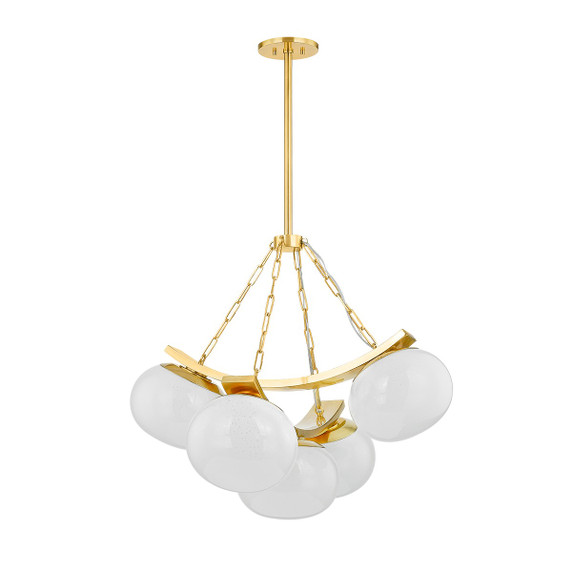Mid. Chandeliers Glass Down by Hudson Valley ( 70 | 2105-AGB Duxbury ) 