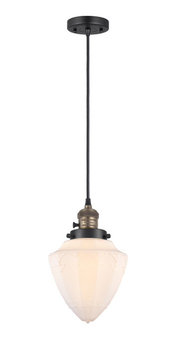 Mini Pendants Glass Down by Innovations ( 405 | 201CSW-BAB-G661-7-LED Franklin Restoration ) 