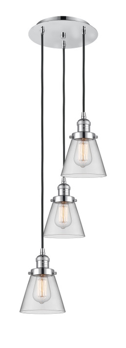 Mini Pendants 3 Light Cluster by Innovations ( 405 | 113F-3P-PC-G62 Franklin Restoration ) 