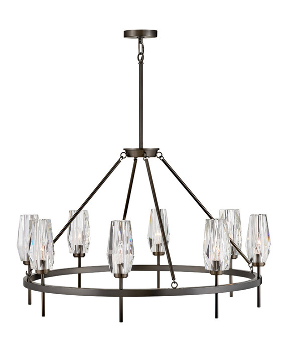 Mid. Chandeliers Glass Up by Hinkley ( 13 | 38258BX Ana ) 
