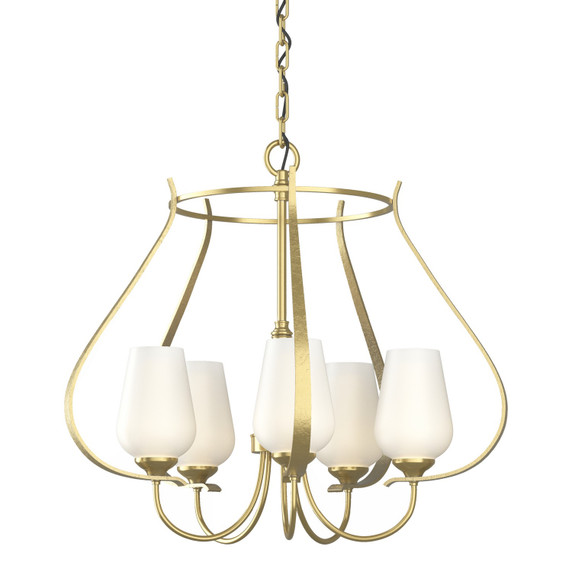 Mid. Chandeliers Glass Up by Hubbardton Forge ( 39 | 103045-SKT-86-GG0303 Flora ) 