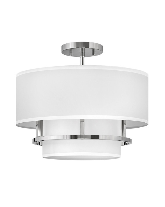 Semi-Flush Mts. Drum Shade by Hinkley ( 13 | 38893PN Graham ) 