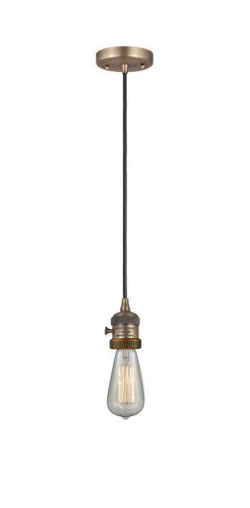 Mini Pendants Exposed Lamps by Innovations ( 405 | 201CSW-BB Franklin Restoration ) 