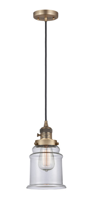 Mini Pendants Glass Down by Innovations ( 405 | 201CSW-BB-G182-LED Franklin Restoration ) 