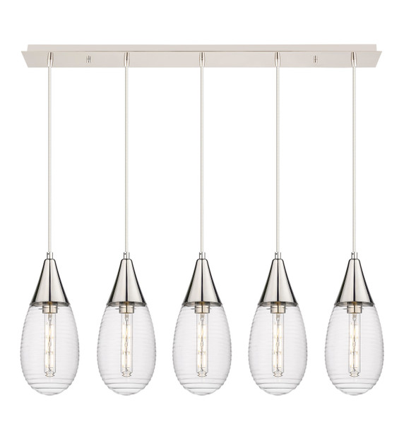 Linear/Island 4 Light + by Innovations ( 405 | 125-450-1P-PN-G450-6CL Downtown Urban ) 