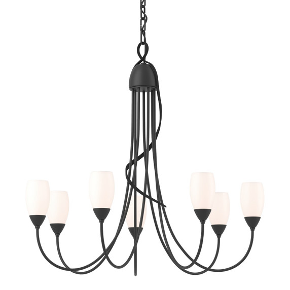 Mid. Chandeliers Glass Up by Hubbardton Forge ( 39 | 103049-SKT-10-GG0444 Flora ) 