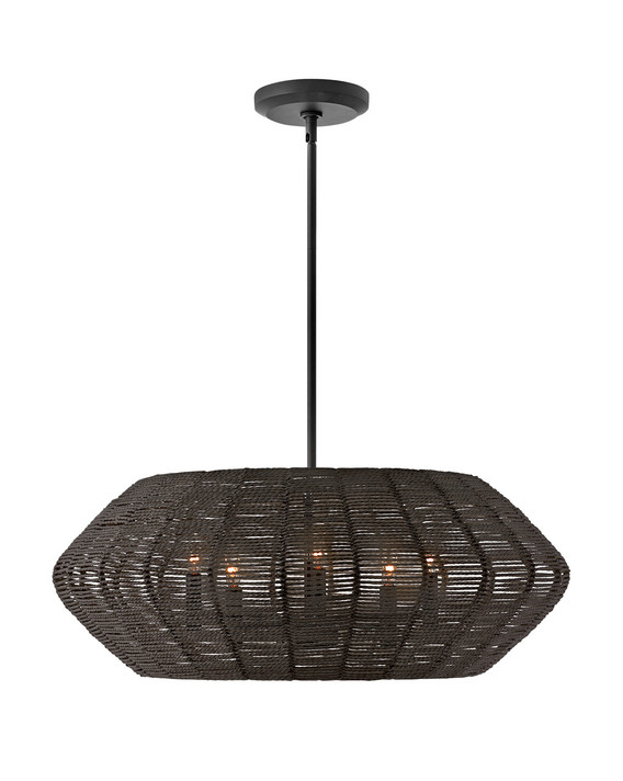 Pendants Fabric Shade by Hinkley ( 13 | 40384BLK Luca ) 