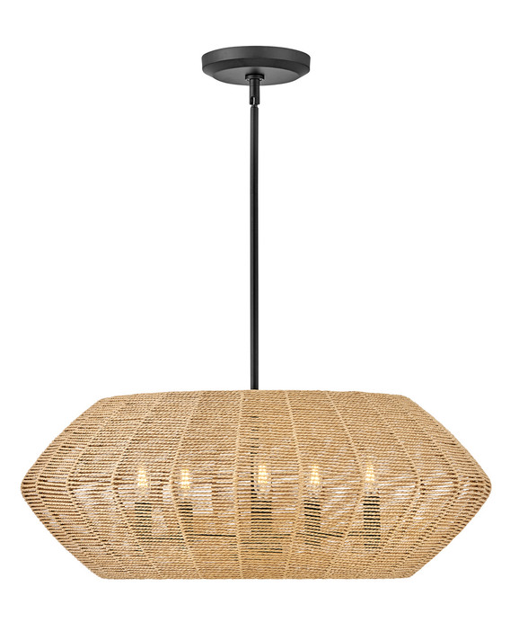 Pendants Fabric Shade by Hinkley ( 13 | 40384BLK-CML Luca ) 