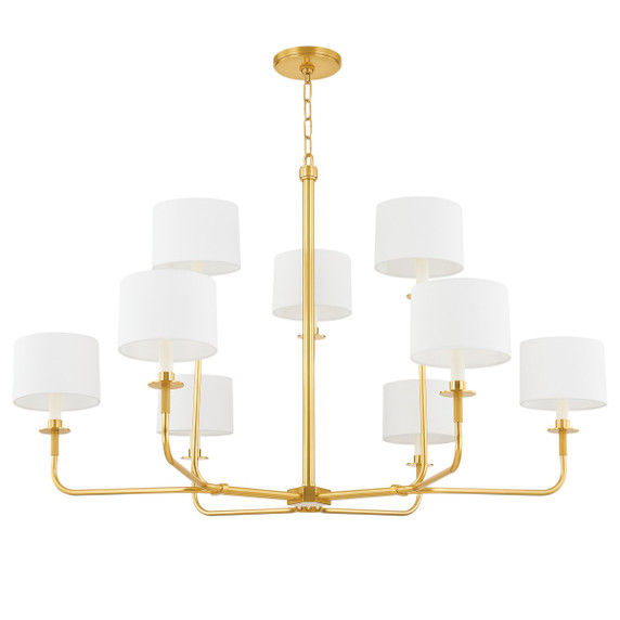 Large Chandeliers Candle by Hudson Valley ( 70 | 9148-AGB Paramus ) 