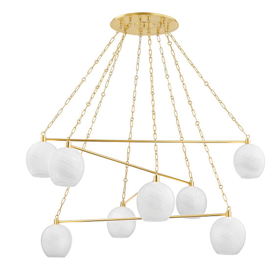 Large Chandeliers Multi-Port/Cascade by Hudson Valley ( 70 | 9155-AGB Asbury Park ) 