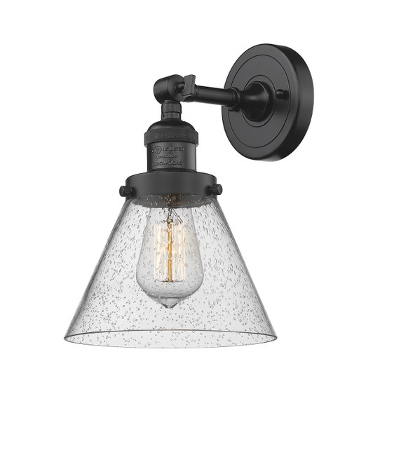 Sconces Single Glass by Innovations ( 405 | 203-OB-G44-LED Franklin Restoration ) 