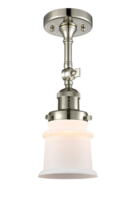 Semi-Flush Mts. Glass Down by Innovations ( 405 | 201F-PN-G181S-LED Franklin Restoration ) 