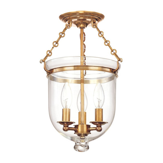 Foyer/Hall Lanterns Glass w/Frame by Hudson Valley ( 70 | 251-AGB-C1 Hampton ) 