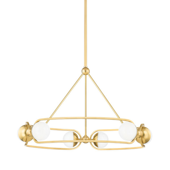 Mid. Chandeliers Glass Down by Hudson Valley ( 70 | 2531-AGB Hartford ) 