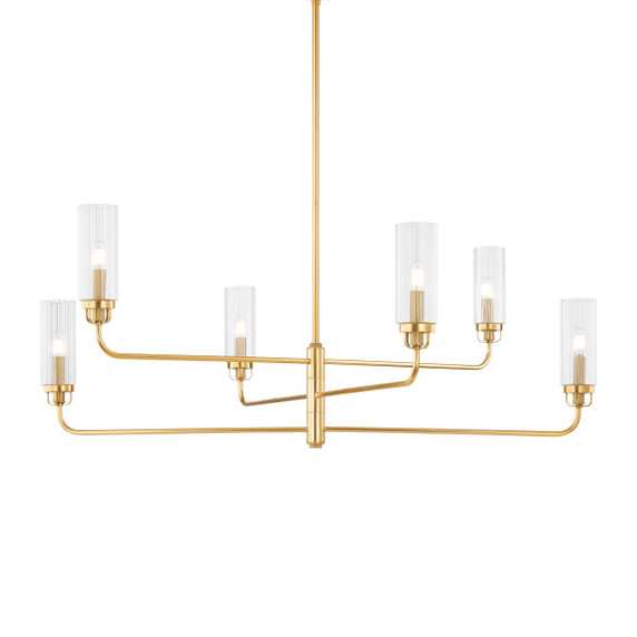Large Chandeliers Glass Shade by Hudson Valley ( 70 | 9306-AGB Halifax ) 