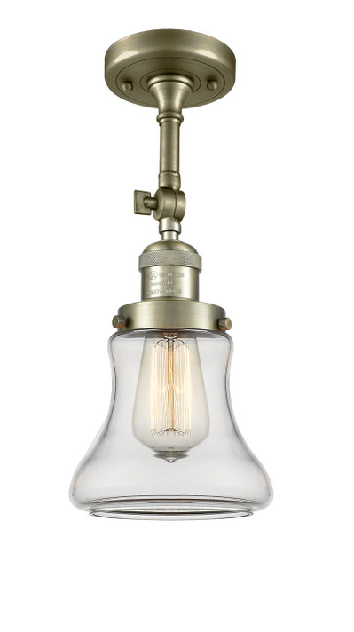 Semi-Flush Mts. Glass Down by Innovations ( 405 | 201F-AB-G192 Franklin Restoration ) 