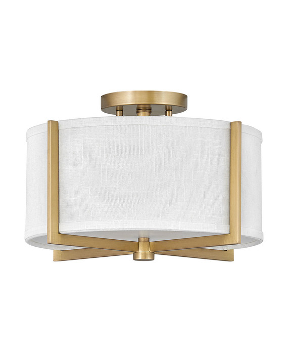 Semi-Flush Mts. Drum Shade by Hinkley ( 13 | 41706HB Axis Off White ) 