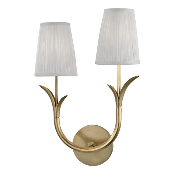 Sconces Double Candle by Hudson Valley ( 70 | 9402L-AGB Deering ) 