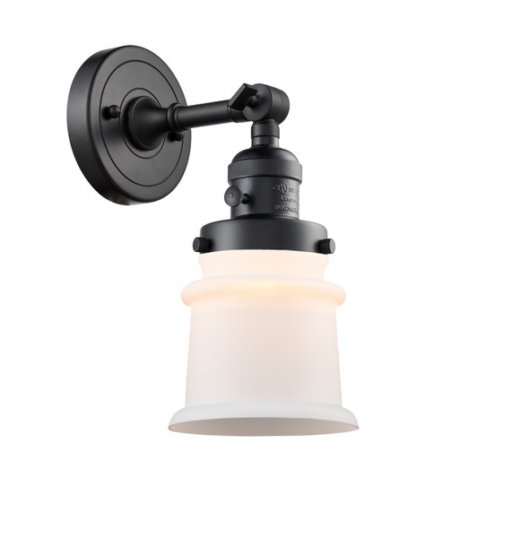 Sconces Single Glass by Innovations ( 405 | 203SW-BK-G181S-LED Franklin Restoration ) 
