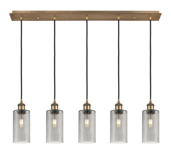 Linear/Island 4 Light + by Innovations ( 405 | 125B-5P-BB-G434-7SM Downtown Urban ) 