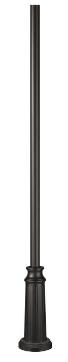 Exterior Posts by Hinkley ( 13 | 6808BK 8ft Post with Decorative Base ) 