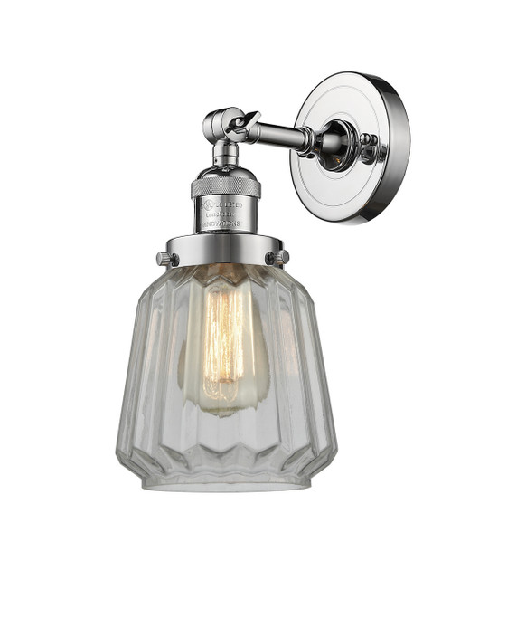Sconces Single Glass by Innovations ( 405 | 203-PC-G142-LED Franklin Restoration ) 