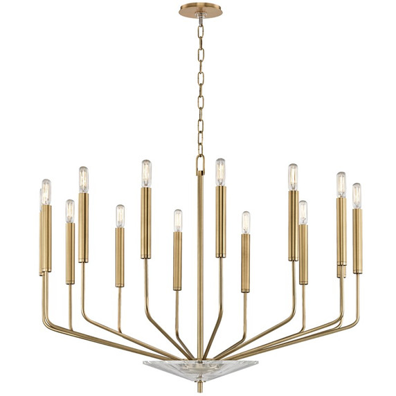 Mid. Chandeliers Candle by Hudson Valley ( 70 | 2614-AGB Gideon ) 