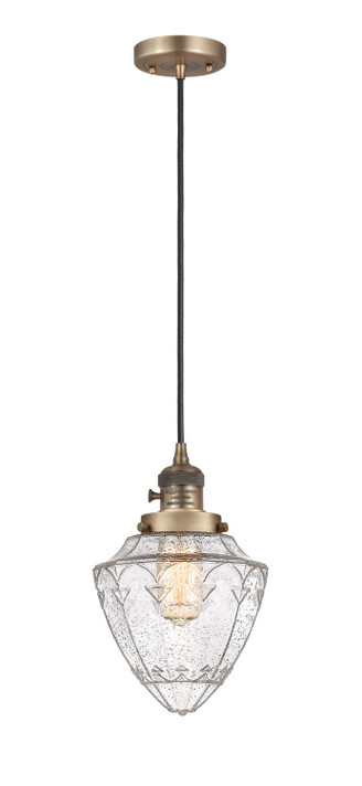 Mini Pendants Glass Down by Innovations ( 405 | 201CSW-BB-G664-7-LED Franklin Restoration ) 