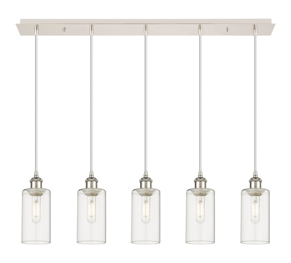 Linear/Island 4 Light + by Innovations ( 405 | 125B-5P-PN-G434-7CL Downtown Urban ) 