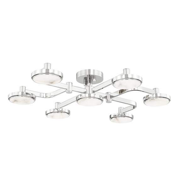 Semi-Flush Mts. Geometric/Linear by Hudson Valley ( 70 | 6332-PN Meander ) 