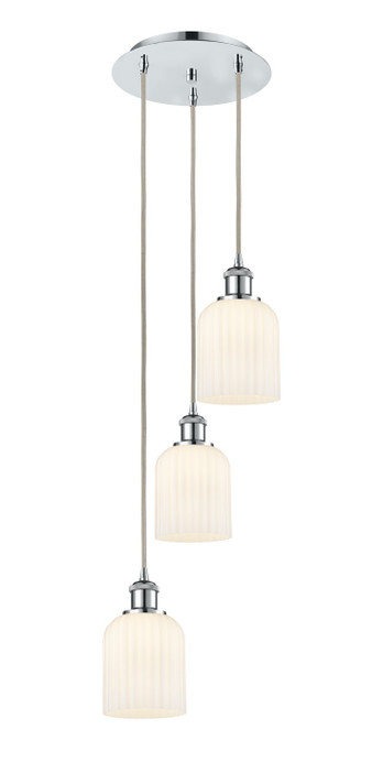 Mini Pendants 3 Light Cluster by Innovations ( 405 | 113B-3P-PC-G559-5GWH Ballston ) 