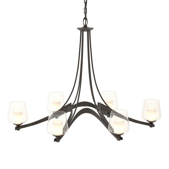 Large Chandeliers Glass Shade by Hubbardton Forge ( 39 | 104116-SKT-14-ZU0291 Ribbon ) 