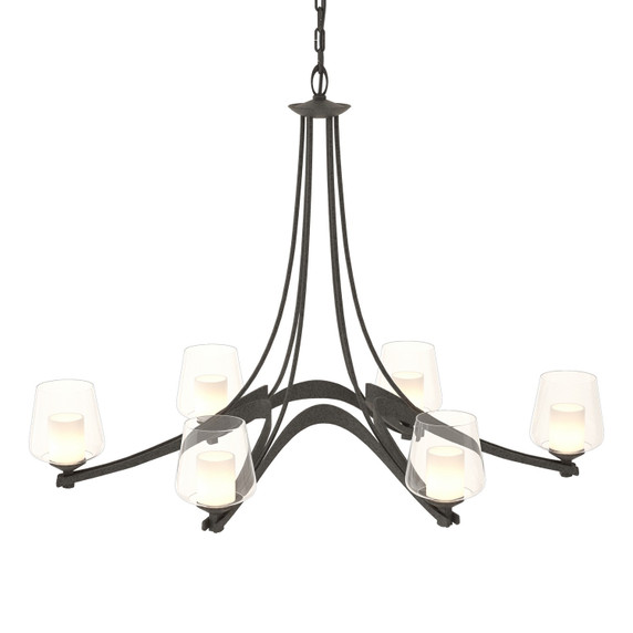 Large Chandeliers Glass Shade by Hubbardton Forge ( 39 | 104116-SKT-20-ZU0291 Ribbon ) 