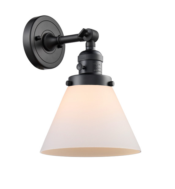 Sconces Single Glass by Innovations ( 405 | 203SW-BK-G41-LED Franklin Restoration ) 
