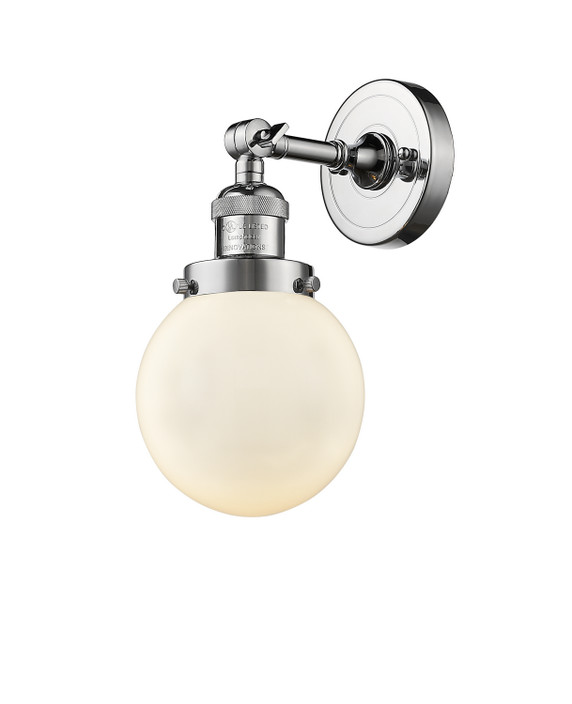 Sconces Single Glass by Innovations ( 405 | 203-PC-G201-6-LED Franklin Restoration ) 