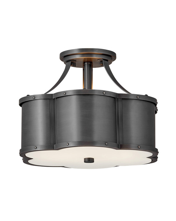 Semi-Flush Mts. Drum Shade by Hinkley ( 13 | 4443BLB Chance ) 
