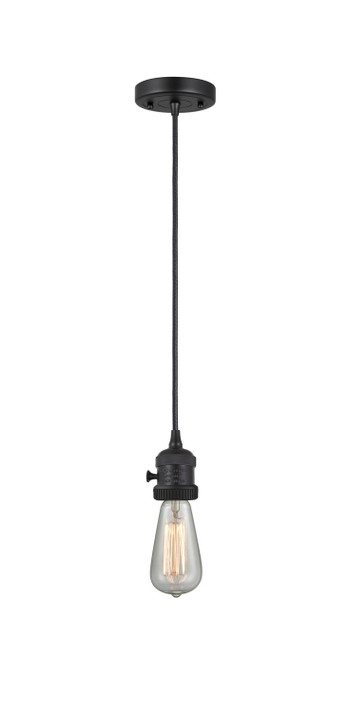 Mini Pendants Exposed Lamps by Innovations ( 405 | 201CSW-BK Franklin Restoration ) 