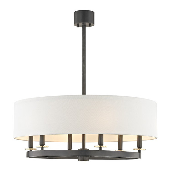 Mid. Chandeliers Drum Shade by Hudson Valley ( 70 | 6530-AOB Durham ) 