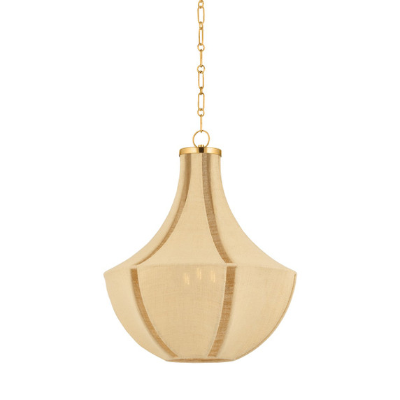 Pendants Fabric Shade by Hudson Valley ( 70 | 6603-AGB Cascade Lake ) 