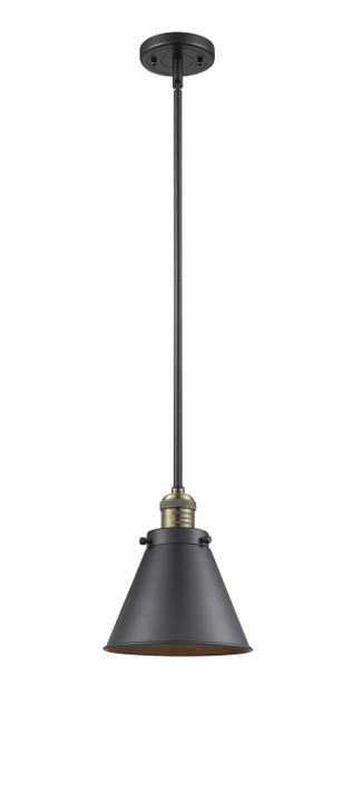 Mini Pendants Metal Shade by Innovations ( 405 | 201S-BAB-M13-BK Franklin Restoration ) 