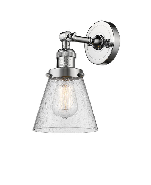 Sconces Single Glass by Innovations ( 405 | 203-PC-G64-LED Franklin Restoration ) 