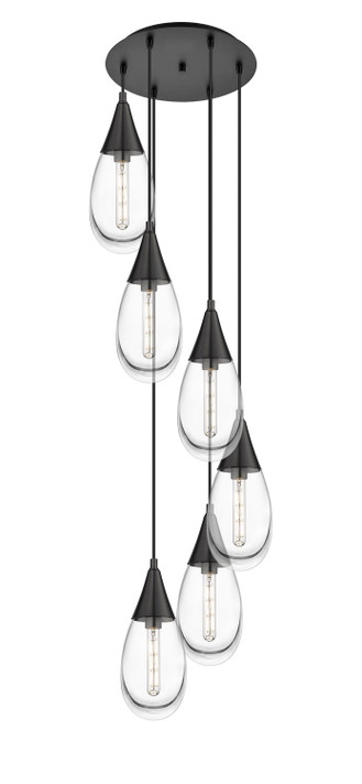 Pendants Multi-port/Cascade by Innovations ( 405 | 116-450-1P-BK-G450-6CL Downtown Urban ) 