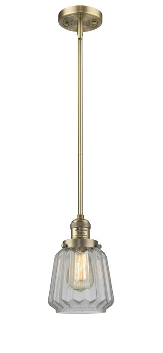 Mini Pendants Glass Down by Innovations ( 405 | 201S-BB-G142-LED Franklin Restoration ) 