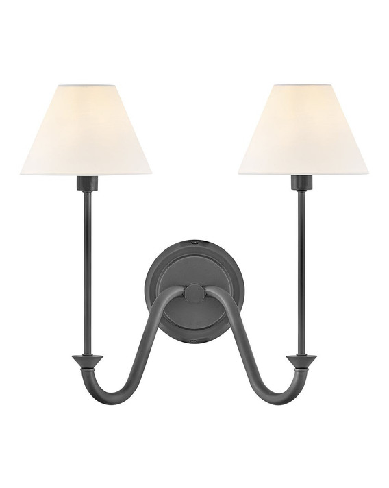 Sconces Double Candle by Hinkley ( 13 | 45162BLB Greta ) 