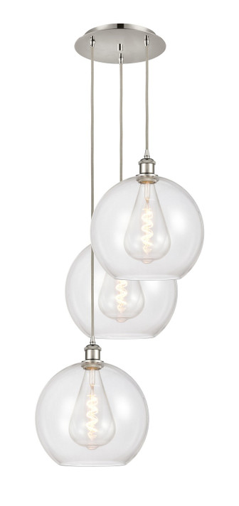 Mini Pendants 3 Light Cluster by Innovations ( 405 | 113B-3P-PN-G122-12 Ballston ) 
