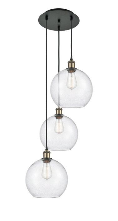 Mini Pendants 3 Light Cluster by Innovations ( 405 | 113B-3P-BAB-G124-10 Ballston ) 