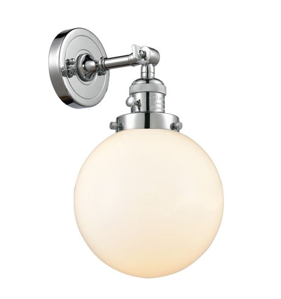 Sconces Single Glass by Innovations ( 405 | 203SW-PC-G201-8 Franklin Restoration ) 