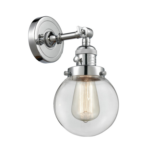 Sconces Single Glass by Innovations ( 405 | 203SW-PC-G202-6 Franklin Restoration ) 